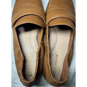 Cole Haan Trinnie Soft Loafers Womens 7.5 Brown Leather Slip On Shoes W31620